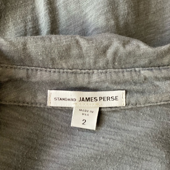 Standard James Perse navy blue sheer slub side Size 2 - Picture 12 of 14